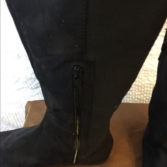 Sexy 20” black jack over knee biker boots size 8 - Picture 4 of 9